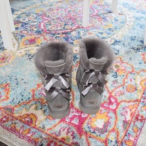 UGG Grey Bailey Bow